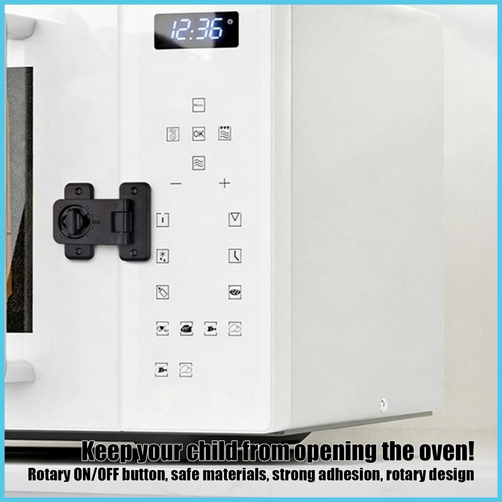 ล็อคตู้เย็นเด็กหลักฐานไม่มีการเจาะสลักความปลอดภัยตู้เย็นเตาอบล็อคความปลอดภัยของเด็กสําหรับตู้ครัวบ้าน muadegth - รูปที่ 4