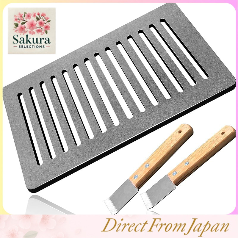 (Someie) Teppan Aburiya Nurturing Yakiniku Plate Aburiya 6mm Thick Robatayaki Grill Plate with Slits