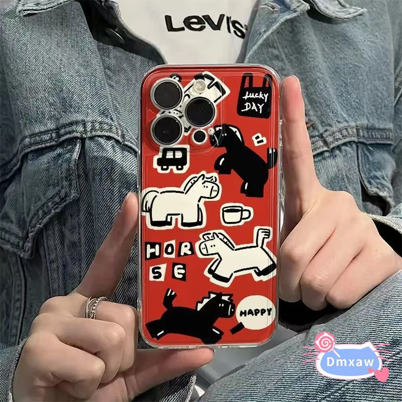 น่ารักกาแฟม้าเคสโทรศัพท์สําหรับVivo X21 UD X21i X21S X20 X9 X9S Plus T3 Pro T4X T2X T2 T1 T1X Y02A Y