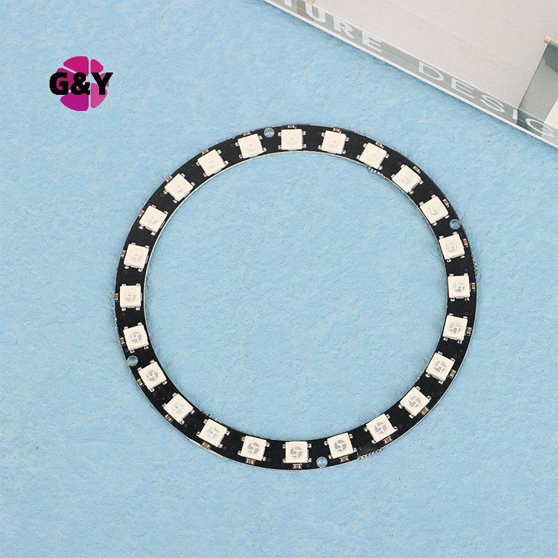 G & Y WS2812B แอดเดรสพิกเซลแหวน 1/3/7/8/12/16/24 LEDs WS2812 ในตัว IC 5050 RGB LED แหวนโมดูลไฟ LED D