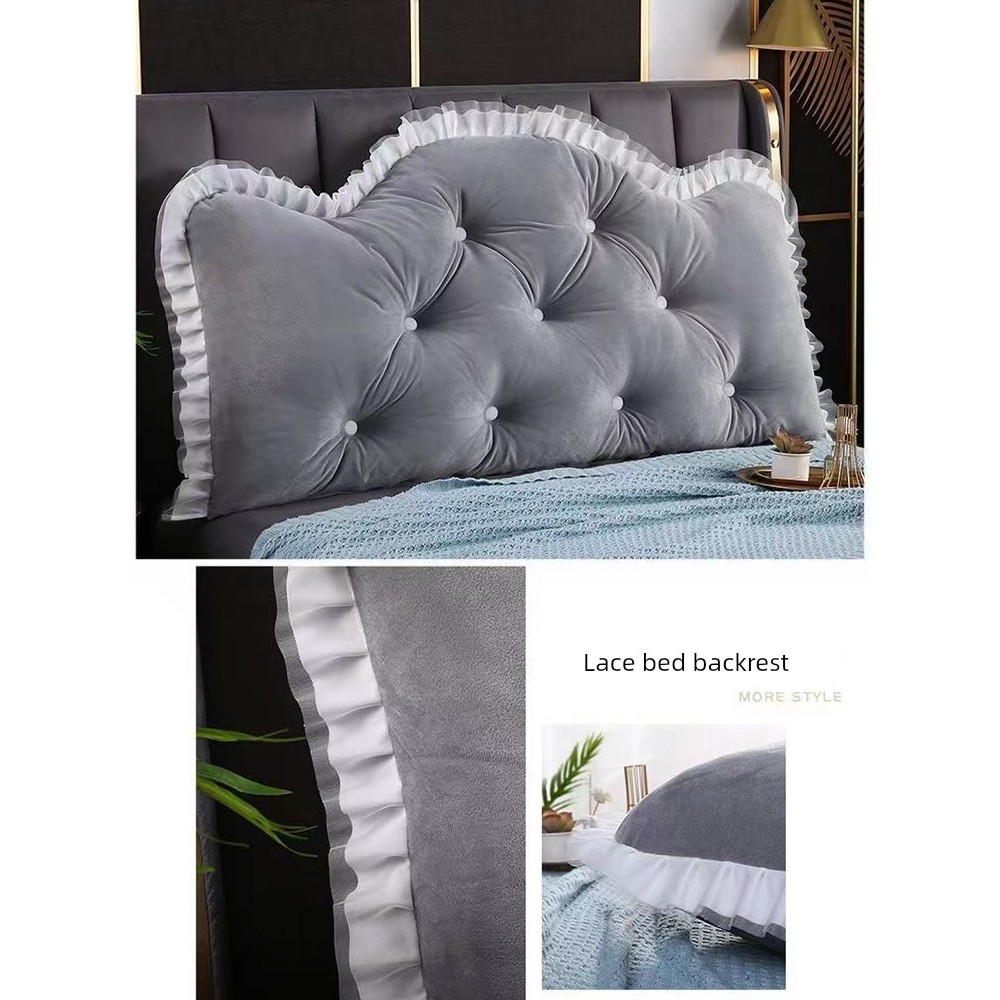 กอดหมอน lunio หมอนหนุนหลัง มงกุฎที่ถอดออกได้และล้างทําความสะอาดได้ห้องนอนหมอนเบาะข้างเตียง