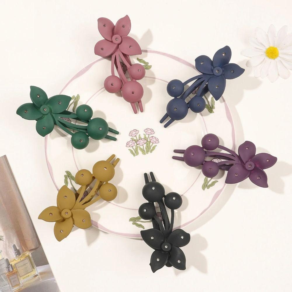Great Rhinestone Flower Hairpins สำหรับเด็กผู้หญิง กิ๊บติดผมลายดอกไม้ พร้อมฝ้ากันลื่น .ACCESSORIES FASHION ราคา ถูกที่สุด ดีลบีเคเค แกลเลอรีภาพที่ 6