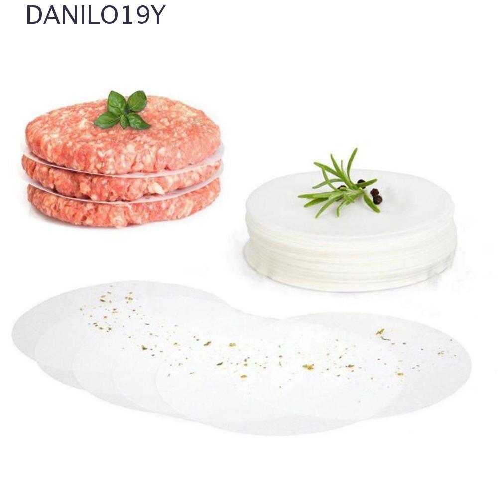 DANILO19Y Candy Wrapper กระดาษ Non Stick ชุด 500 สําหรับ Steamer แผ่นสําหรับ Burger Press แฮมเบอร์เก