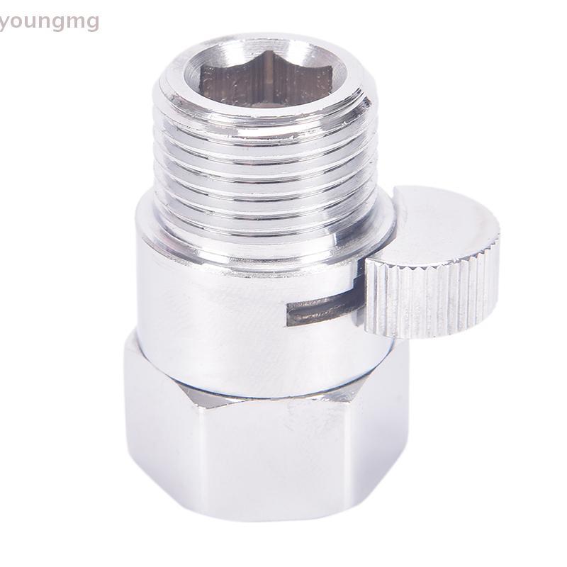[YG] ทองเหลืองเต็ม G1/2" Flow Qui Control วาล์วปิด-ปิดหัวฝักบัว Hand Water Saver TH