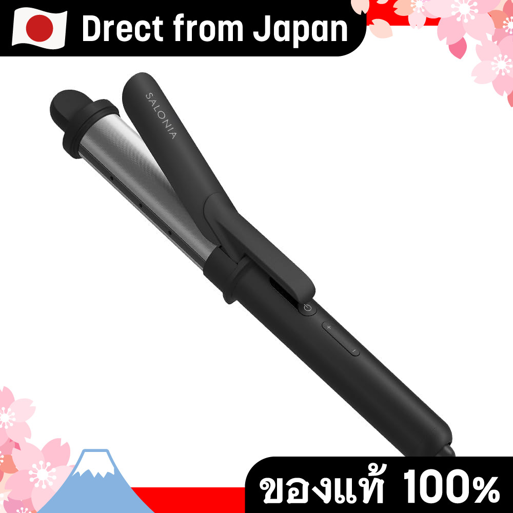 【Direct from Japan】 SALONIA Smooth Shine เครื่องม้วนผมขนาด 32 มม. สีดำ [Amazon.co.jp Exclusive] – ผม