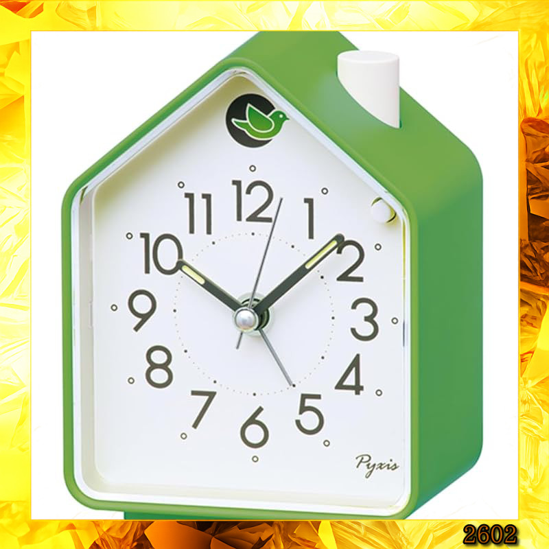 Seiko Clock Alarm Clock Table Clock Analog Green 110×86×63mm PYXIS NR452M