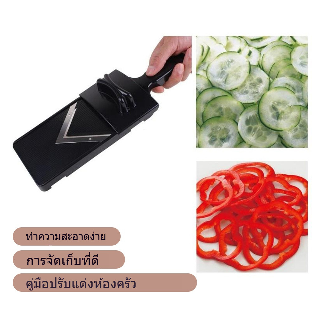 เครื่องขูดผักแบบใช้มือ วัสดุสแตนเลสตัดผักปลอดภัย ใช้งานง่ายเพื่อการทำสลัด