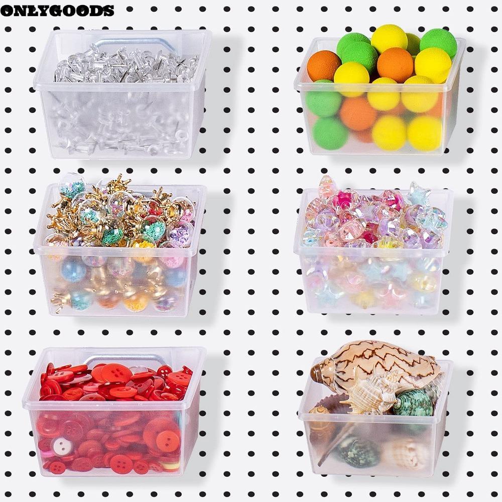 ONLYGOODS Pegboard Bins, ตะขอ PP Pegboard, กล่อง Pegboard