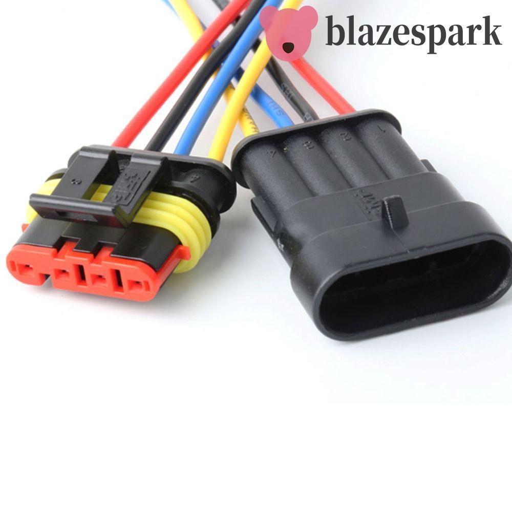 BLAZESPARK ปลั๊กขั้วต่อไฟฟ้าปลั๊กกันน้ํา Plug-In Unit Wear-Resisting 1P 2P 3P 4P 5P 1 2 3 4 5 6 Way 
