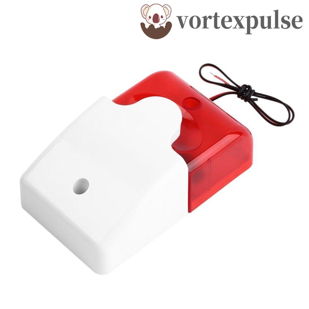 VORTEXPULSE Wired Strobe Siren, Lndicator Light 12V /220V Sound Alarm System 120dB Sound Wire Siren 