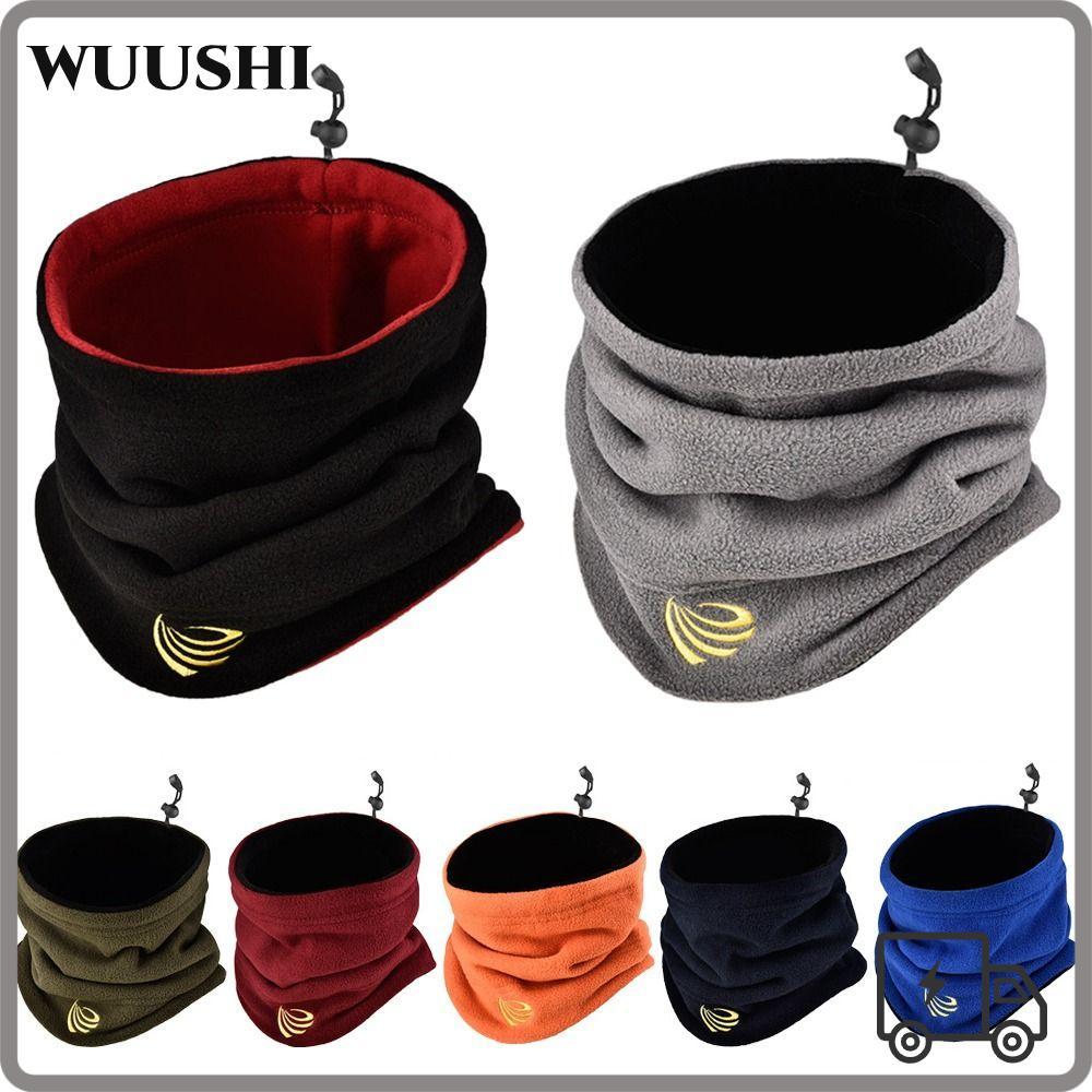 WUSHI Ski Tube Scarf Outdoor Face Cover Camping Cold-proof Collar
