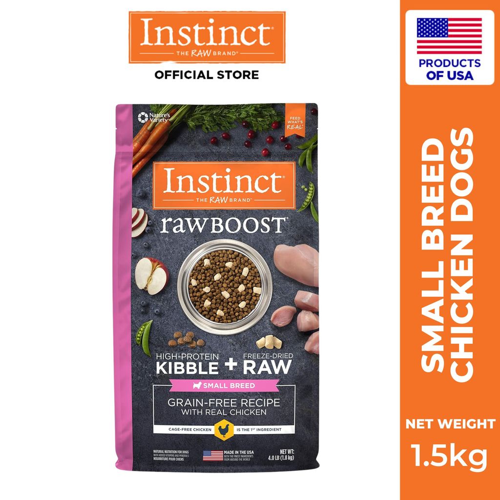 Instinct RawBoost Small Breed Chicken Dry Dog Food 1.5kg