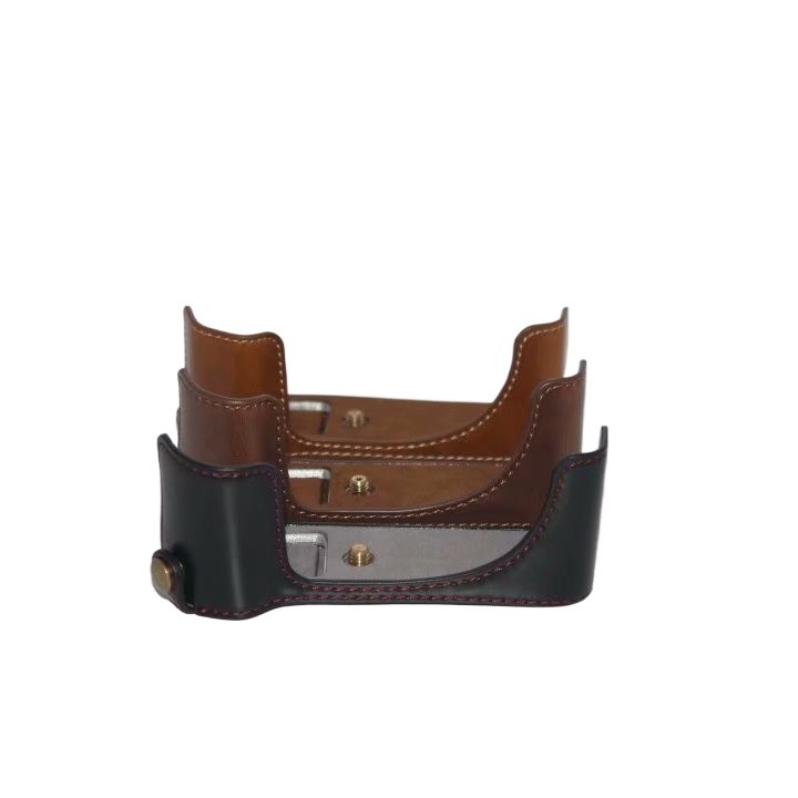 PU หนังครึ่งกล้องสําหรับ Canon PowerShot G1X Mark III G1XIII G1X3 กรณีด้านล่าง