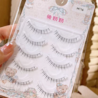 🔥🔥🔥【ส่งสินค้าใน 24 ชั่วโมง】5 คู่ ขนตาล่างแบบไขว้บางเบา สไตล์มังงะ ดูเป็นธรรมชาติ สำหรับแต่งหน้าประจำวัน