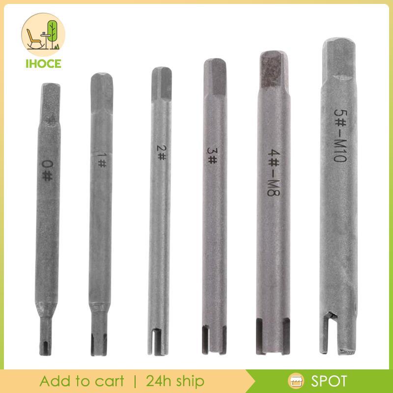 [Ihoce] Alloy Steel Broken Tap Extractor Remover Tool Screw Bolt Remover Stripped Broken Head Screw 