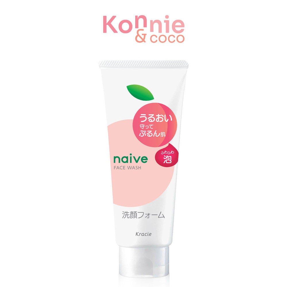 naive Face Wash Foam 120g #Peach นาอิฟ โฟมล้างหน้า กลิ่นพีช.