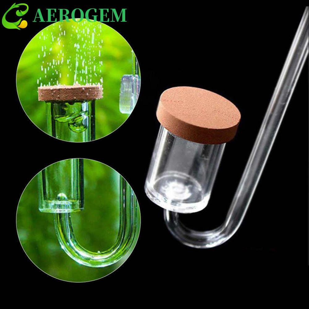 AEROGEM CO2 Refiner อะคริลิคน้ําหญ้า U รูปร่าง Live Plant Atomizer ดูดถ้วย Bubble Counter