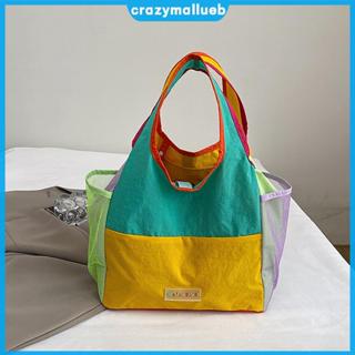 กระเป๋าช้อปปิ้งไนลอนน้ำหนักเบาสำหรับผู้หญิง สวมใต้วงแขน เหมา…