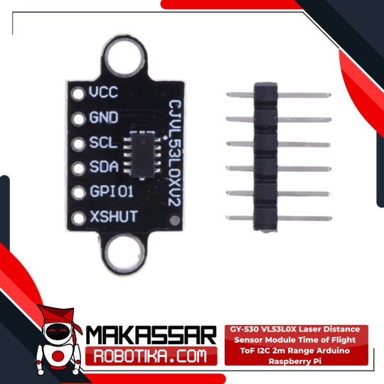 GY-530 VL53L0X โมดูลเซ็นเซอร์ระยะทางเลเซอร์เวลาเที่ยวบิน ToF I2C 2m ช่วง Arduino Raspberry Pi