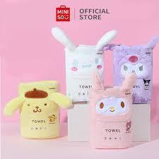 ต้นฉบับ MINISO Sanrio Towel My Melody Face Towel Small Kuromi Towel ผ้าขนหนู Cinnamoroll ผ้าขนหนูขนา