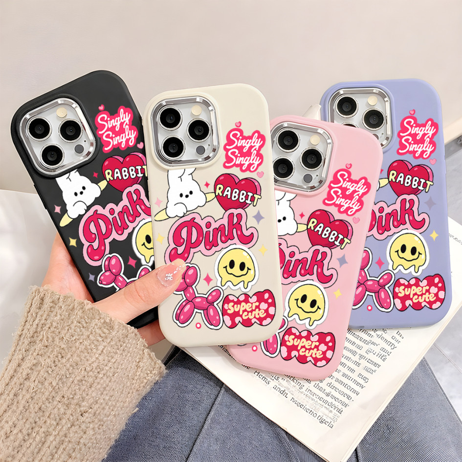 Vivo ตัวอักษรกระต่าย 3D น่ารัก Soft Case Anti Shock Y28 4G Y18/Y03 Y100 5G/Y200E 5G Y36 4G/5G Y27 5G