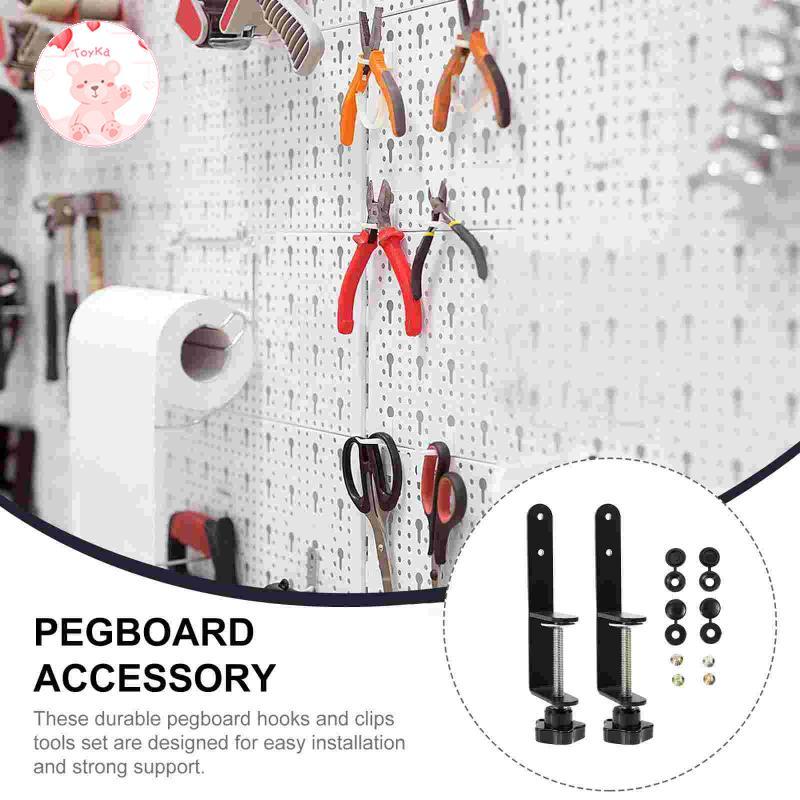 [Whbadguy] 2 ชิ้น Pegboard Desk Mount Clamp Stand คลิปหนีบโต๊ะสําหรับ Office Kitchen Home