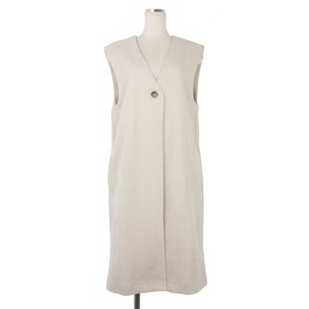Vest suede beige Long Direct from Japan Secondhand