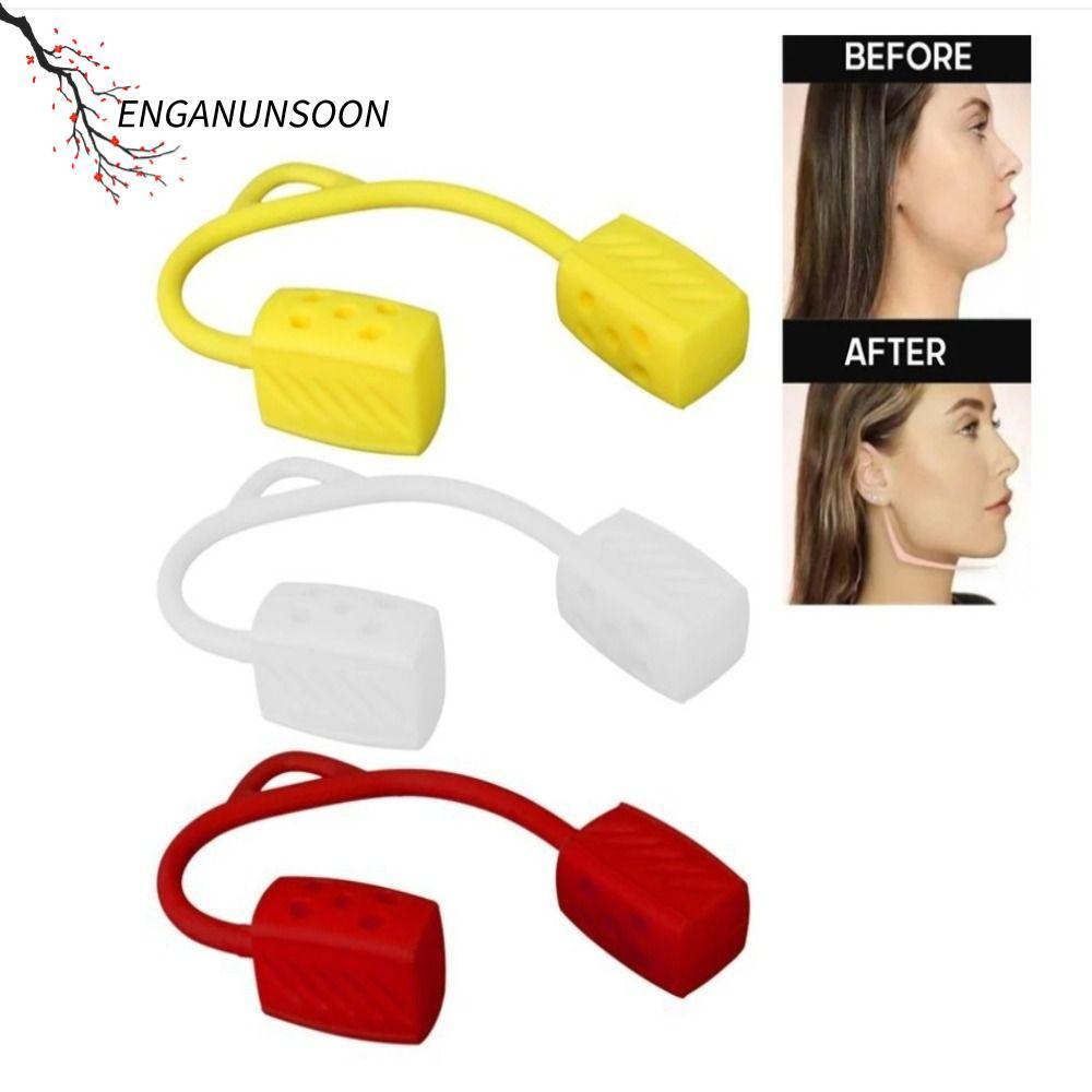 ENGANUNSOON Jaw Exerciser, ซิลิกาเจลเกรดอาหารอัพเกรดคอ Toning, 30/40/50lbs ผู้หญิงผู้ชายความงามใบหน้