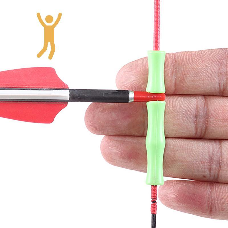 เซ็ตยิงธนูพร้อมBow String Silencer, Stabilizer และProtectorสำหรับนิ้วจากซิลิโคน ใช้งานได้ทั้งLongbow