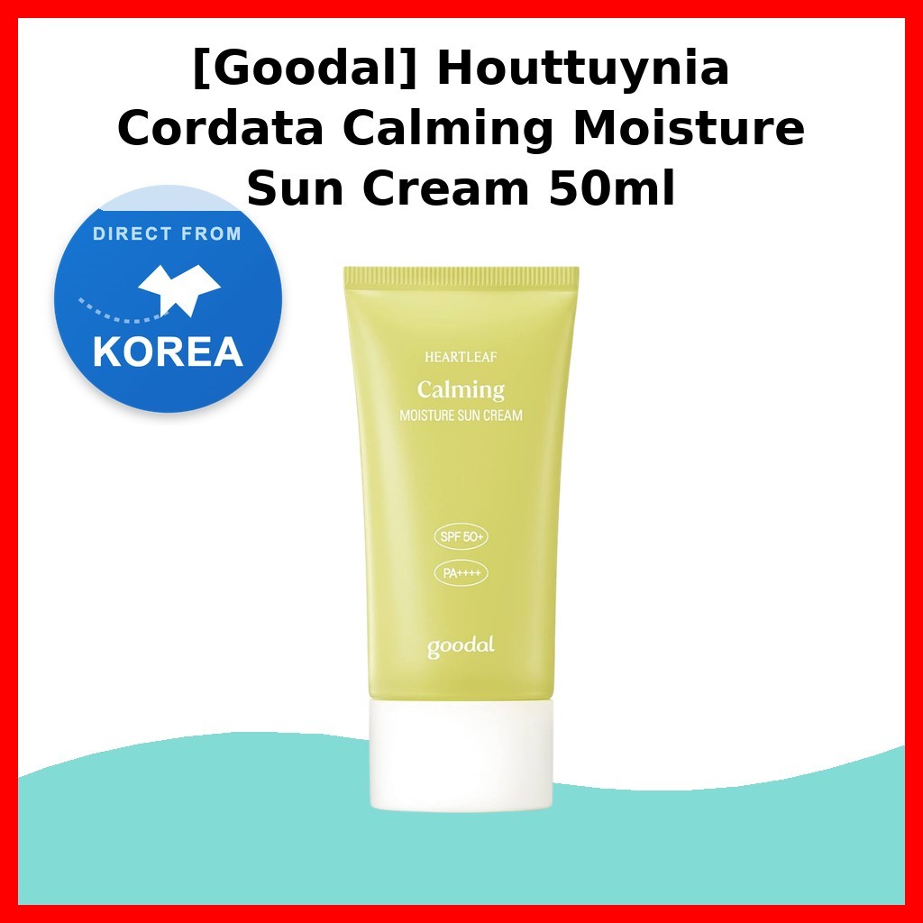 [Goodal] Houttuynia Cordata Calming Moisture Sun Cream 50ml / Korean Sun Cream / สูตรบางเบา by glow_