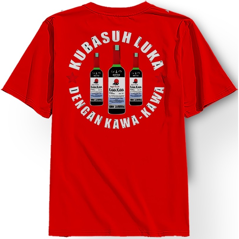 เสื้อยืด Kawa-kawa || ล้างแผลด้วยkawa-kawa || วัสดุหวี 30ส มีเก็บเงินปลายทาง