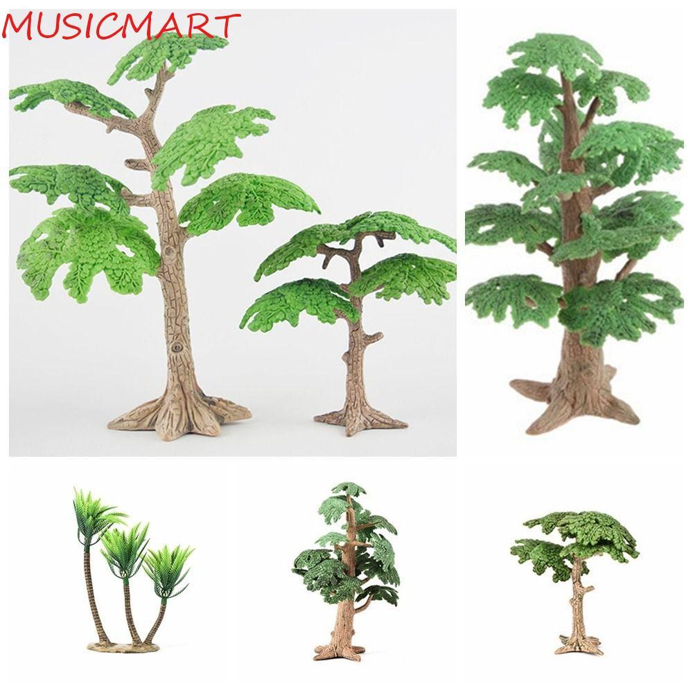 MUSICMART จําลอง Cypress, Cypress Pine Trees Coconut Tree, Gardening Jewelry Mini Plastic Vivid Land