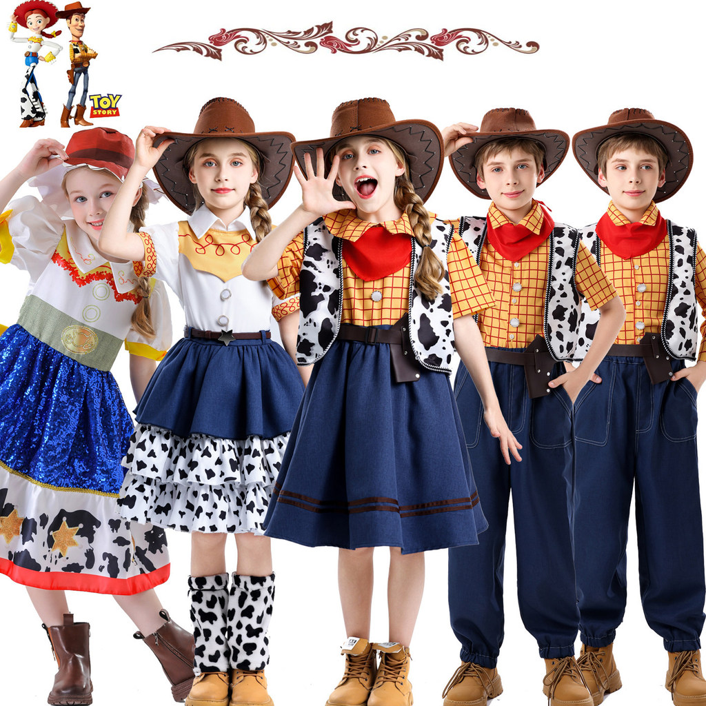 Disney Boys Dress Up Day One Woody เครื่องแต่งกาย Toy Story เด็ก COS คาวบอย Busy เครื่องแต่งกาย