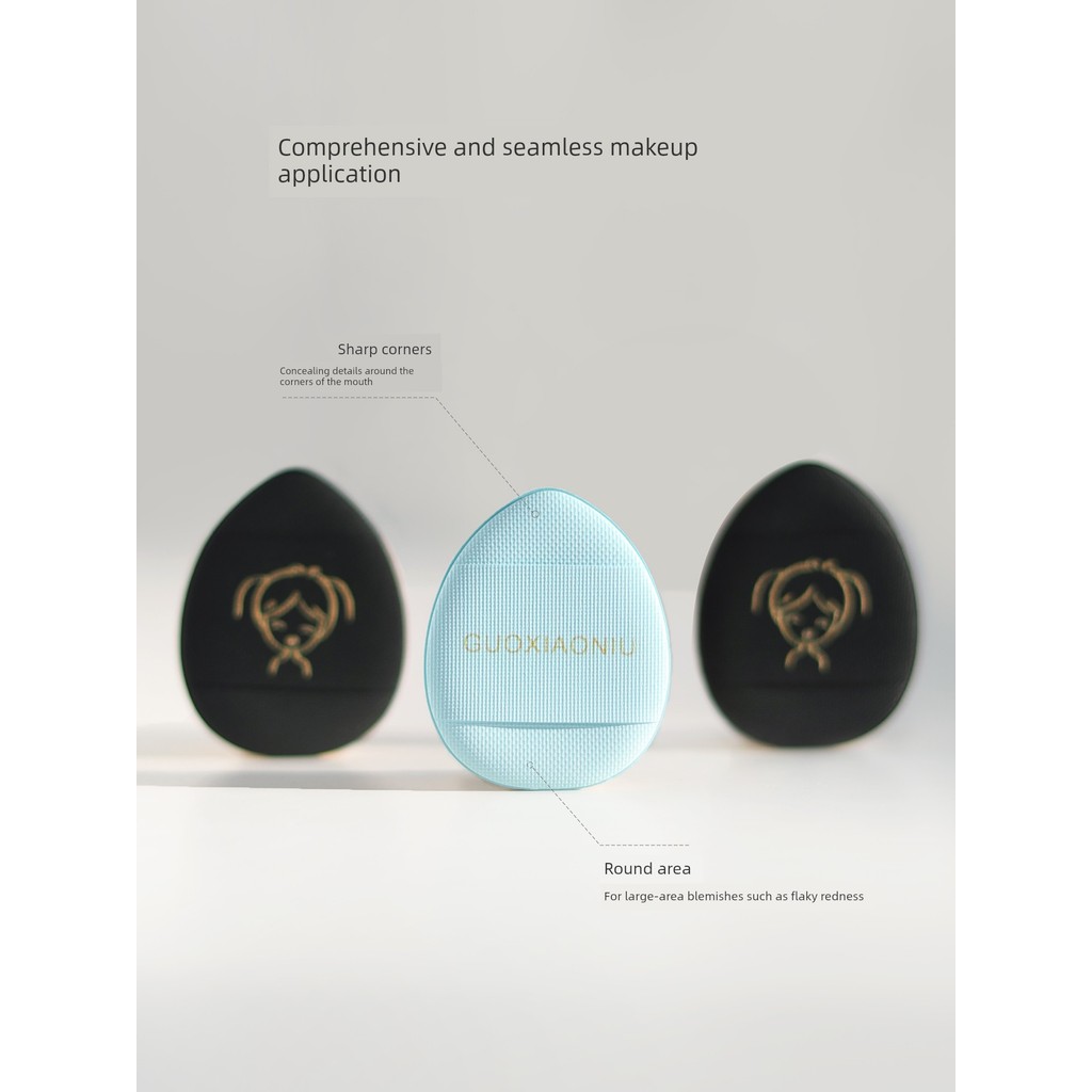 4 ชิ้น Detail Pointed Fingers Slippers Air Cushion Powder Puffjing006.th20260304185324