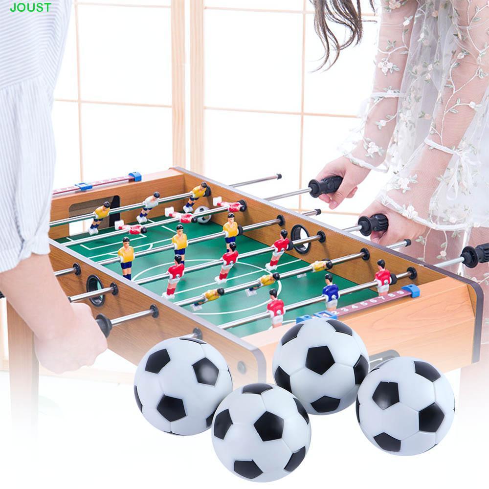 JOUST Football Black&White 4pcs Foot Balls Student Mini Table Soccer