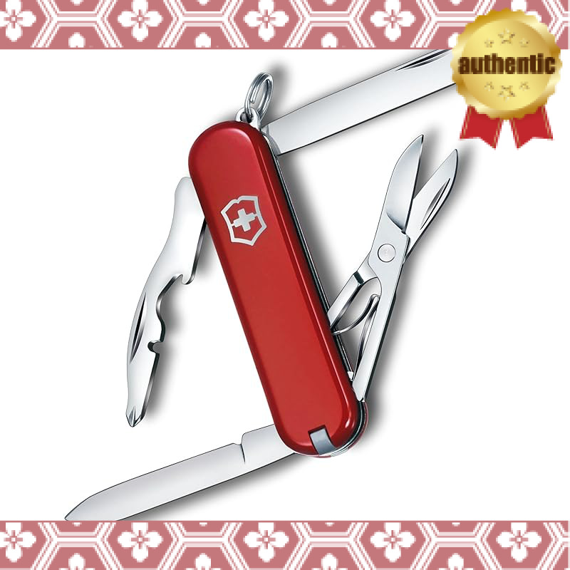 VICTORINOX Rambler Swiss Army Knife Multi-Functional Knife for Camping and Outdoor Activities with Magnetic Philips Screwdriver and Scissors, featuring 10 functions. Made in Switzerland, 【Domestic Authentic Product】 0.6363.