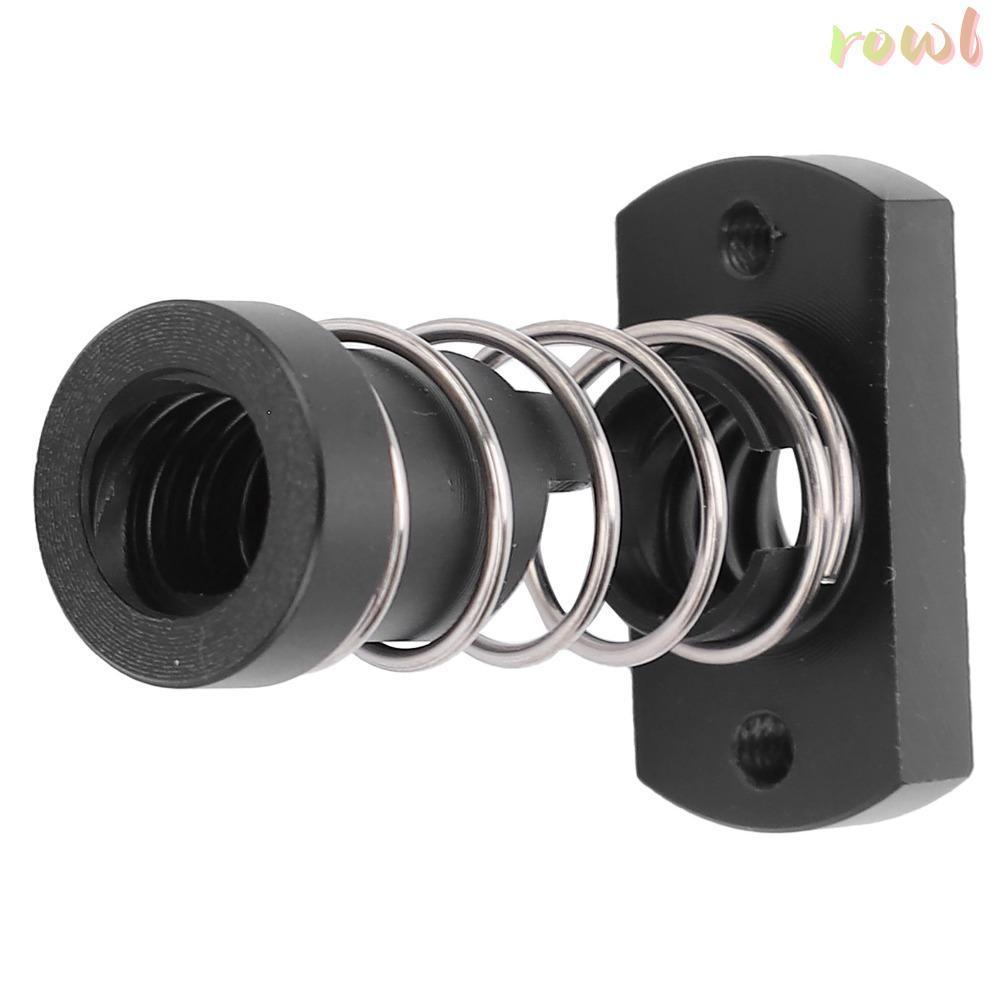 ROWL 2PCS T8 POM Nut, 2 มม./8 มม.PM Anti Backlash Nut, ลด Gap สีดํา T8 / Tr8x2 / Tr8x8 4 เริ่มต้นกํา