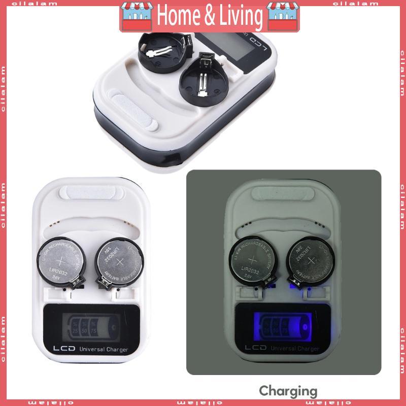 CI 3 6V ปุ่ม Charger Rechargeing สําหรับ LIR2016 2025 2032 ML2016 2025 ML2032