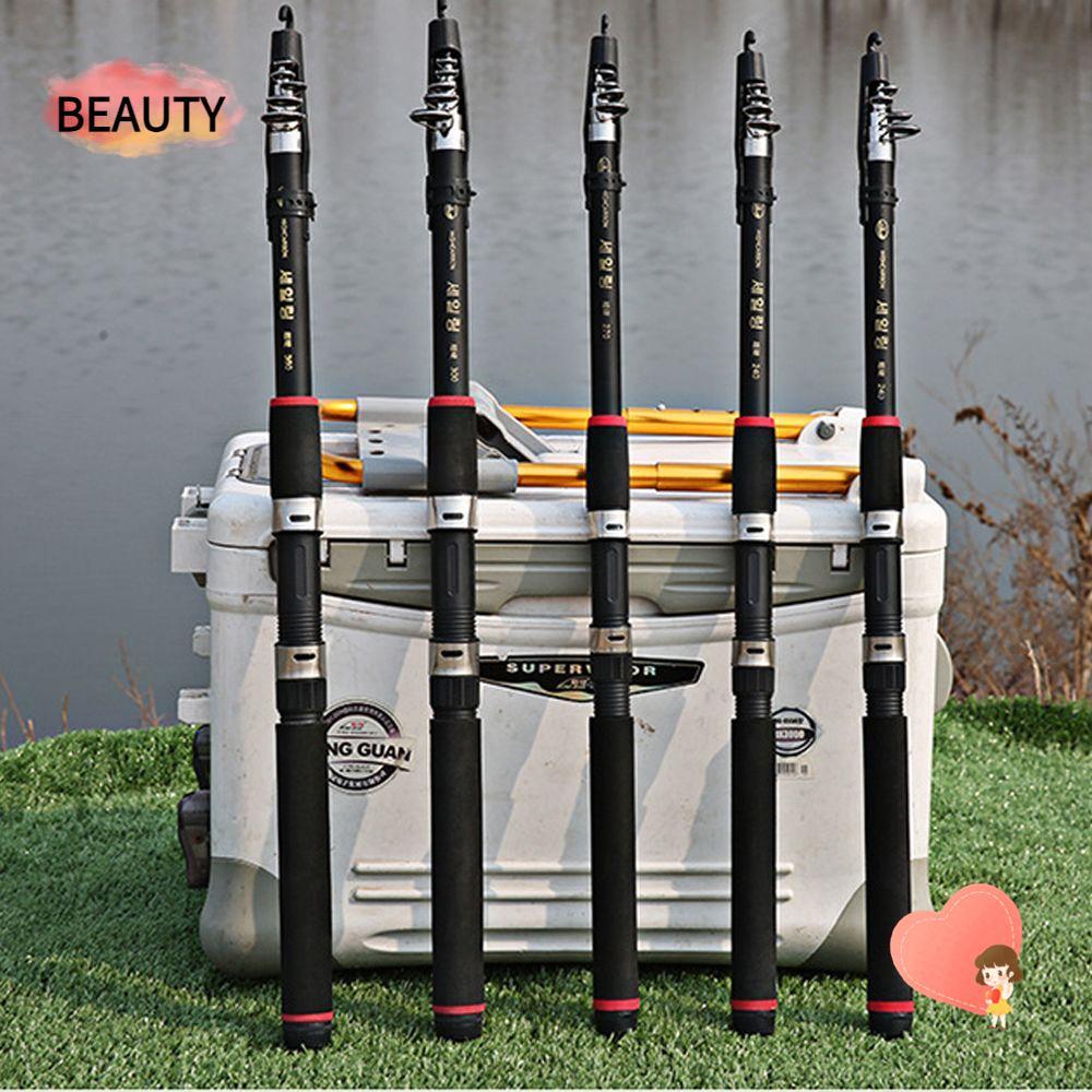 BEAUTY คันเบ็ดแบบยืดไสลด์ Spinning 1.8m 2.1m 2.4m 2.7m 3.6m 4.5m วัสดุคาร์บอนแบบพับเก็บได้