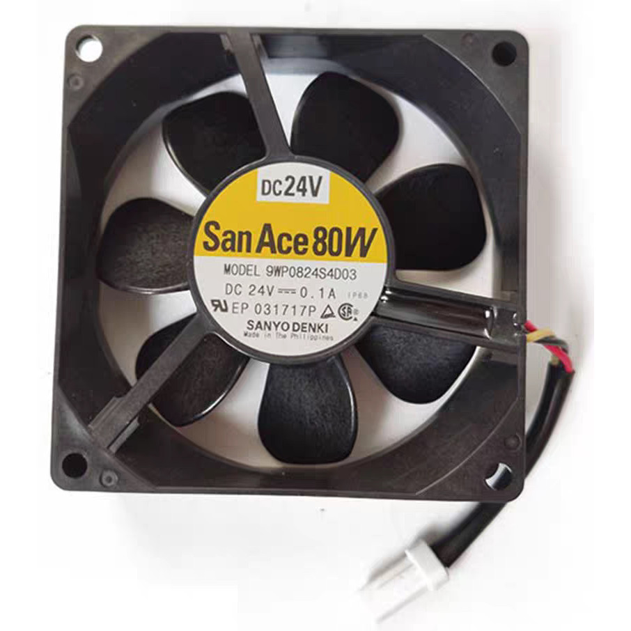 [Radiator] 9WP0824S4D03 Original 24V 0.1A 8CM Mitsubishi Driver Inverter อุปกรณ์เสริมพัดลมกันน้ํา 80