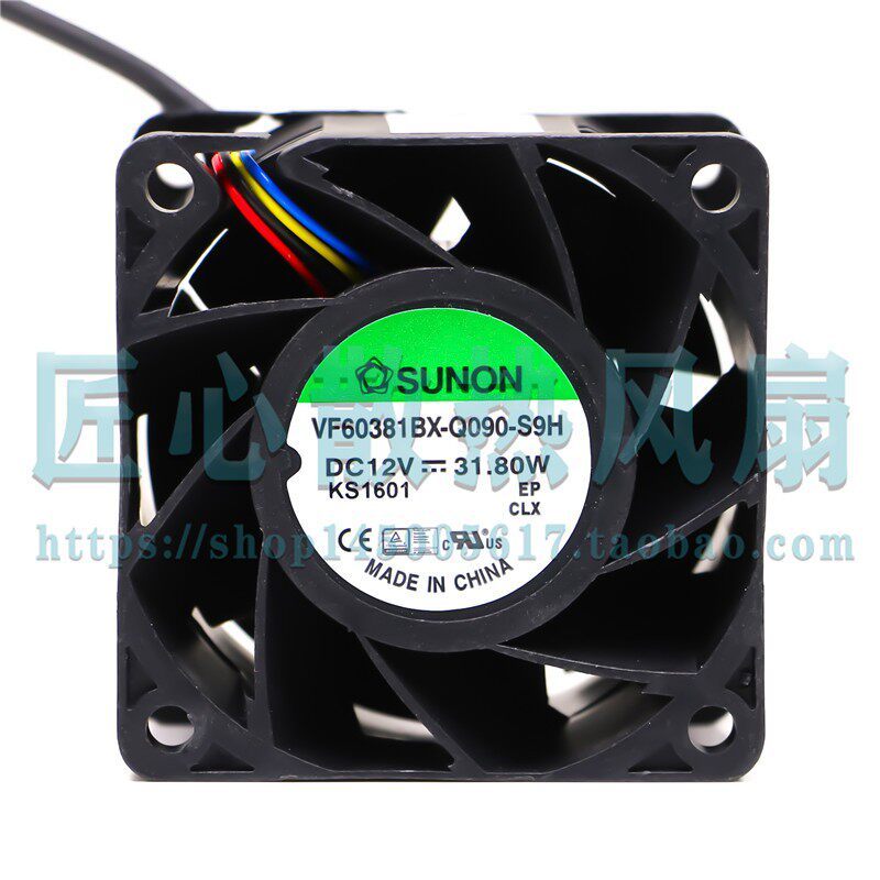 [Radiator] พัดลมพัดลมปริมาณอากาศสูง SUNON VF60381BX-Q090-S9H 6038 31.80W ใหม่ล่าสุด