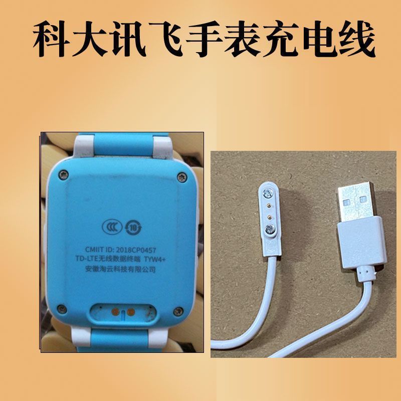 เหมาะสําหรับมหาวิทยาลัยวิทยาศาสตร์และเทคโนโลยี Xunfei นาฬิกาโทรศัพท์สําหรับเด็กอุปกรณ์สายชาร์จ TYW4+