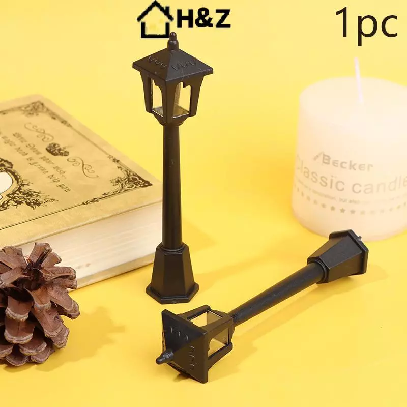 H&Z 1 PC Mini โคมไฟไฟถนนรุ่นสามมิติสําหรับบ้านตุ๊กตาจิ๋วตกแต่ง Nice thumbnail 6