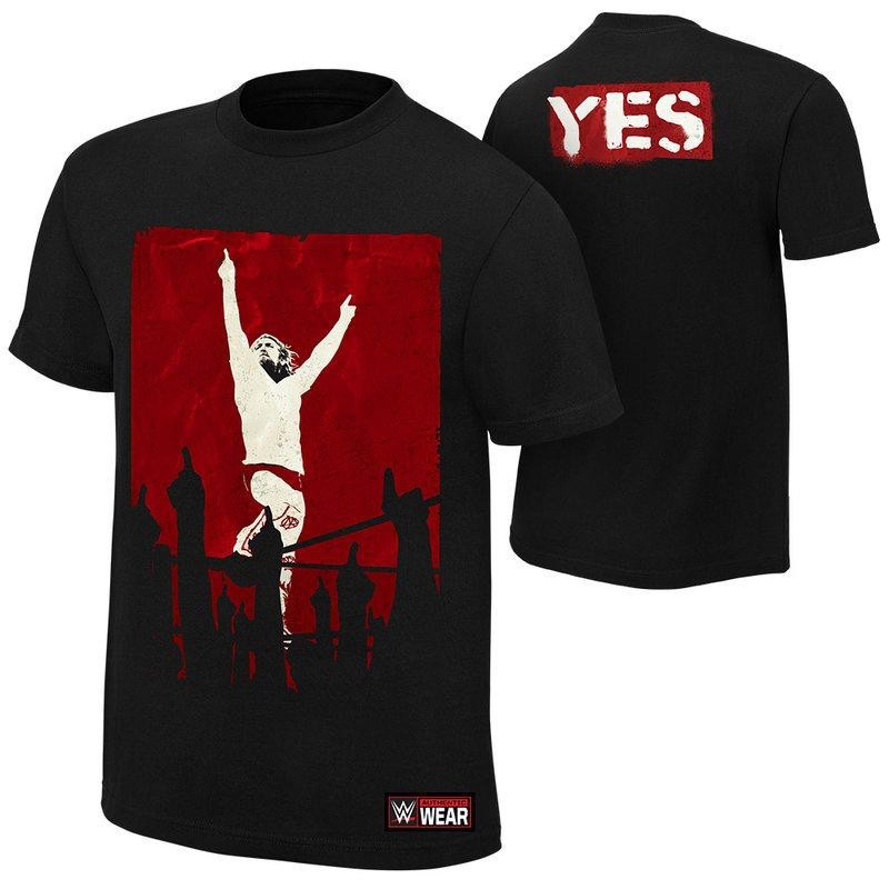 WWE Daniel Bryan YES Revolutionary เสื้อยืดสำหรับชาย 100% โคทตอน ระบายอากาศดี รอบคอดี แขนสั้น 0309