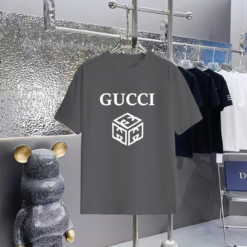 GU * CCI2026 Star Early Spring เสื้อยืดแขนสั้นสไตล์ใหม่ผู้ชายสไตล์ผู้หญิงสไตล์คู่รอบคอ Slim-fit All-