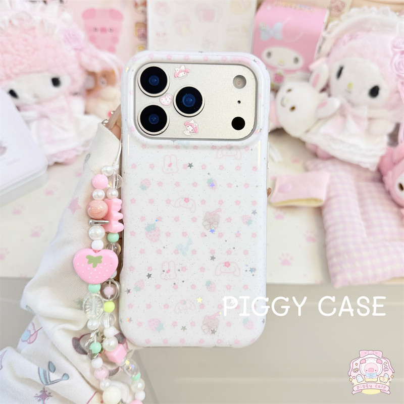 เหมาะสำหรับ Vivo Y03 Y91 Y16 Y19S Y91C Y17 Y21D Y100 Y21 Y15S Y28 Y27 Y22 Y21 V39  Y02 เคสโทรศัพท์ลายกระต่ายน้อยน่ารัก