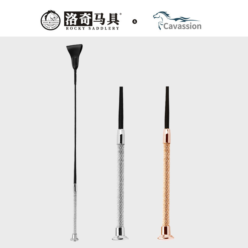 Crystal horse whip  Short whip whip Horse Riding Horse sports gold Handle silver Crystal Equestrian 