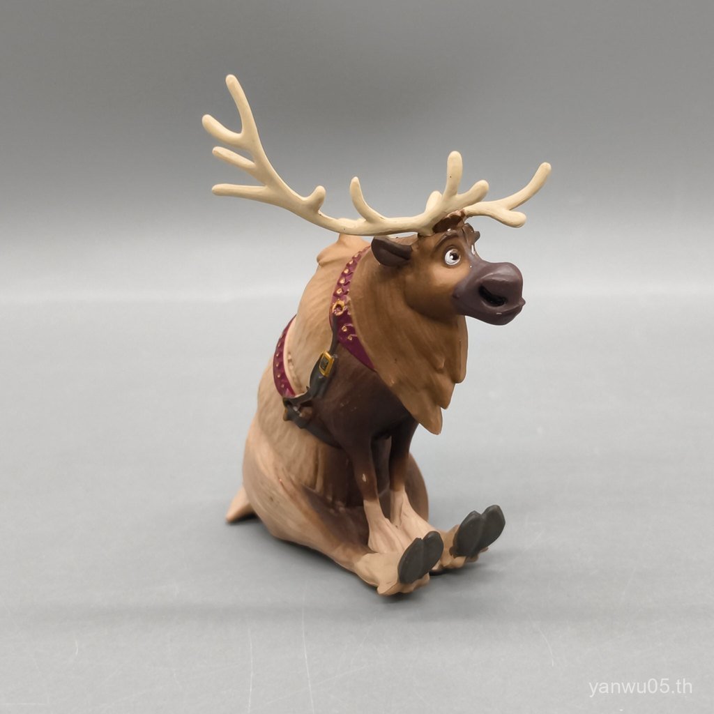 ขายร้อน 2025 Bulk Frozen Reindeer Sven Sven ตุ๊กตาสัตว์เครื่องประดับแข็งประมาณ 8.5 ซม.