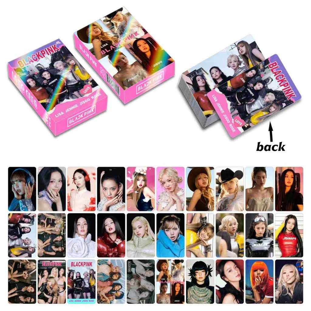 30pcs Lomo Cards DEADLINE World Tour Jump DDU-DU BORN PINK THE ALBUM KILL THIS LOVE Postcards ROSE J