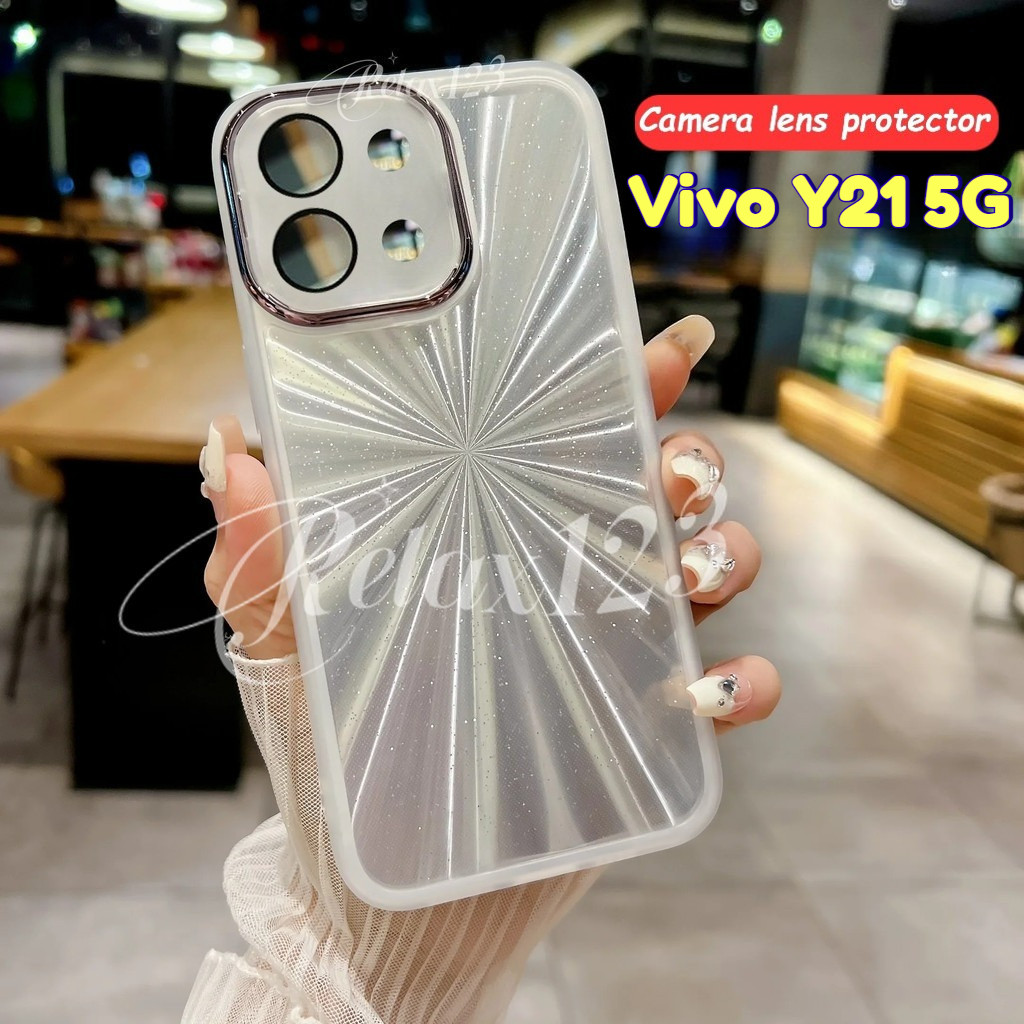 สําหรับVivo Y21 5G Vivo Y21 Y21d VIVO Y21 Y21D VivoY21 Vivo Y 21 5G 4Gปลอก2026เลเซอร์ดอกไม้ไฟGradien